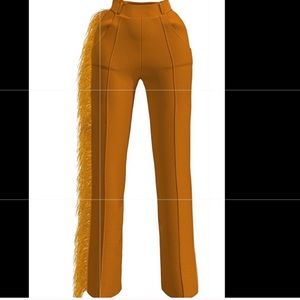 Hanifa Ava Pants, Orange Size Large